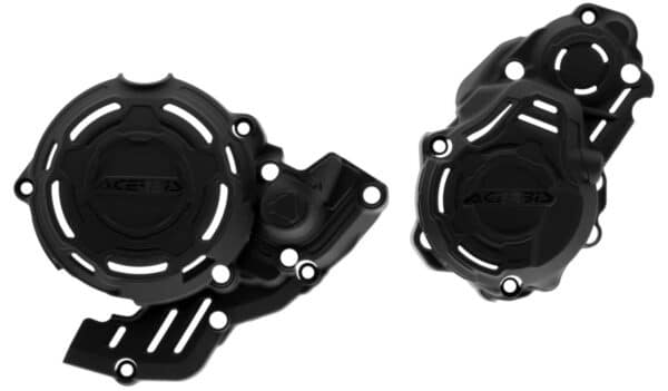 מגן מצמד+סלילים שחור X-POWER KTM/HUSQ/GASGAS 250/350 4T 2024-25