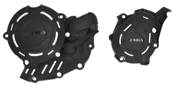 מגן מצמד+סלילים שחור X-POWER KTM/HUSQ/GASGAS 450/500 4T 2024-25