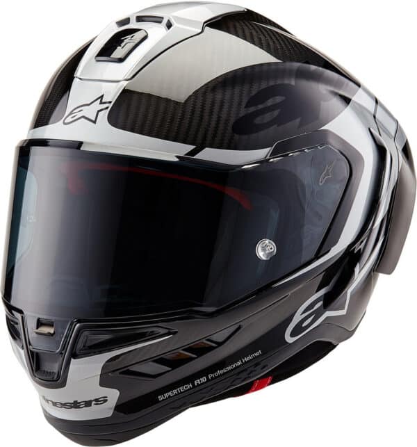 Alpinestars Supertech R10 Element Carbon Helmet Black/Grey  קסדה אלפינסטארס