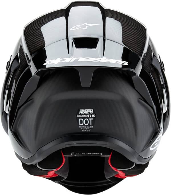 ⁦Alpinestars Supertech R10 Carbon Helmet קסדת אלפינסטארס⁩ – תמונה ⁦8⁩