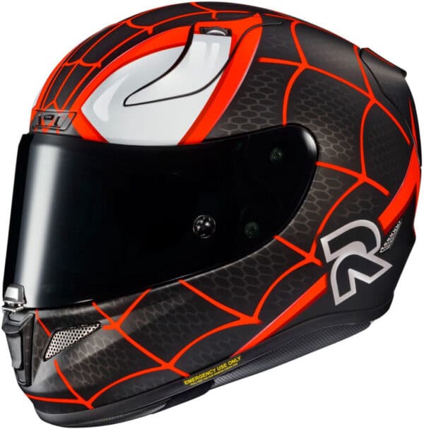 ⁦HJC RPHA 11 Miles Morales Spiderman Black/Res מיילס מוראלס ספיידרמן מארוול⁩ – תמונה ⁦4⁩
