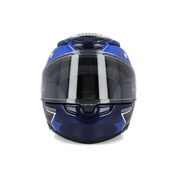 ⁦Shoei Nxr 2 American Spirit Tc-10 - Marc Marquez קסדת שואי מארק מארקז 93 כחול אדום לבן⁩ – תמונה ⁦2⁩