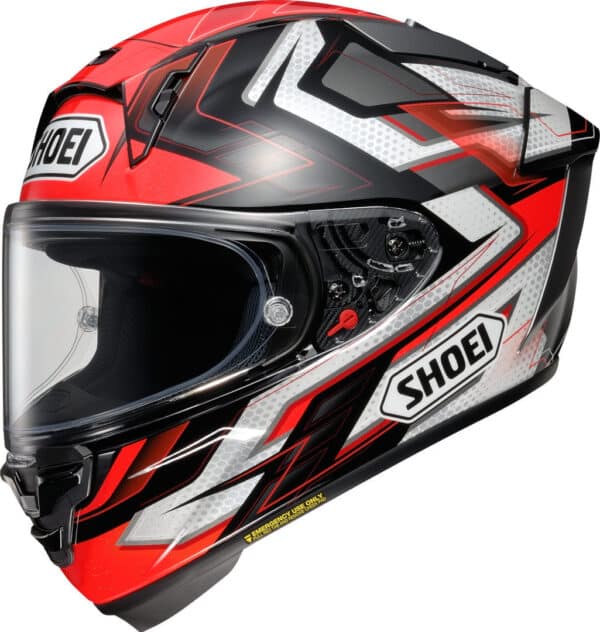 Shoei X-SPR Pro Escalate קסדה מלאה שואי אקספיאר פרו אסקלייט שחור אדום לבן