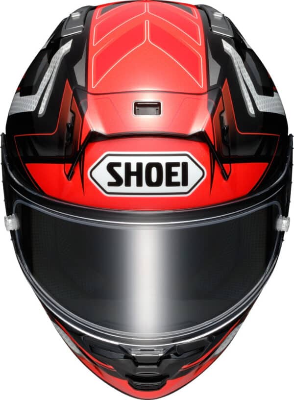 ⁦Shoei X-SPR Pro Escalate קסדה מלאה שואי אקספיאר פרו אסקלייט שחור אדום לבן⁩ – תמונה ⁦2⁩