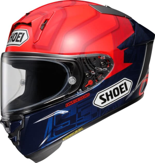 Shoei X-SPR Pro קסדה מלאה שואי אקספיאר פרו כחול אדום מארקז 7