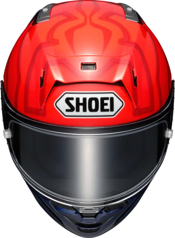 ⁦Shoei X-SPR Pro קסדה מלאה שואי אקספיאר פרו כחול אדום מארקז 7⁩ – תמונה ⁦3⁩