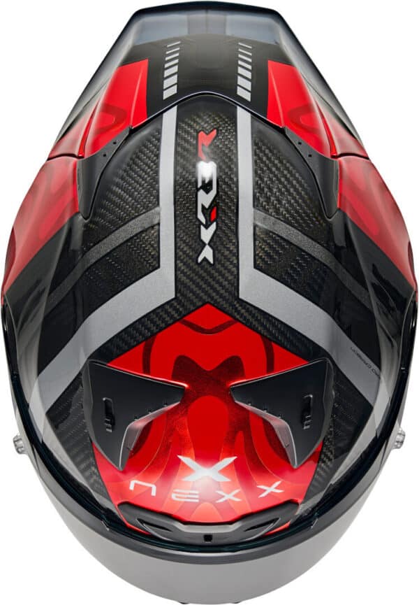 ⁦קסדה מלאה קרבון נקסס סווירל אדום  NeXX X.R3R Carbon⁩ – תמונה ⁦2⁩