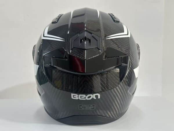 ⁦קסדה מלאה קרבון לבן  Beon - B506⁩ – תמונה ⁦3⁩