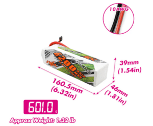 סוללת ליפו 4 תאים 6200mAh 90C CNHL מחבר XT90