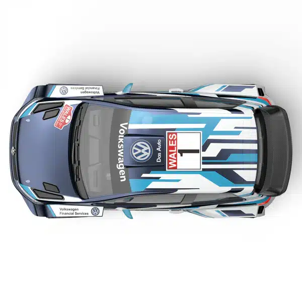 ⁦מכונית ראלי דריפט פולו - MJX Hyper Go 7304 VW Polo Brushless 1:7 - 3S / 4S LiPo RTR צבע כחול⁩ – תמונה ⁦5⁩